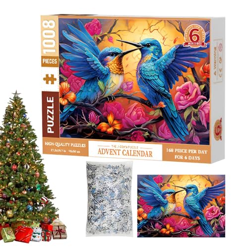 2024 Weihnachtspuzzle, Weihnachts-Countdown-Kalender-Puzzle für Kinder, lustige Urlaubspuzzle, 6 Boxen, Tier für Teenager und Erwachsene, für 2024 Weihnachtspuzzle, Weihnachts-Countdown-Kalender-Puzzle für Kinder, lustige Urlaubspuzzle, 6 Boxen, Tier für Teenager und Erwachsene, für von Generisch