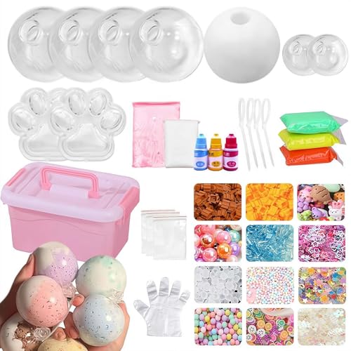 2025 Leere Druckkugelhaut, DIY-Kit, leere Skins, leerer Stressball, DIY-Kit, lauter Sand, klebriger, leerer Ball, Basis-Set, ASMR Geräusch-Stressball, DIY-Material mit Deckel für sensorischen und 2025 Leere Druckkugelhaut, DIY-Kit, leere Skins, leerer Stressball, DIY-Kit, lauter Sand, klebriger, leerer Ball, Basis-Set, ASMR Geräusch-Stressball, DIY-Material mit Deckel für sensorischen und von Generisch