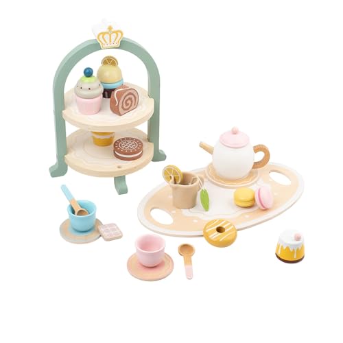 2025 New Kinderküche Teeservice Kinder Holz, Tee Set Holzspielzeug Spielküche Zubehör, Teeparty Rollenspiel, Küchenzubehör Geschenk für Kinder Mädchen ab 3 Jahre 2025 New Kinderküche Teeservice Kinder Holz, Tee Set Holzspielzeug Spielküche Zubehör, Teeparty Rollenspiel, Küchenzubehör Geschenk für Kinder Mädchen ab 3 Jahre von Generisch