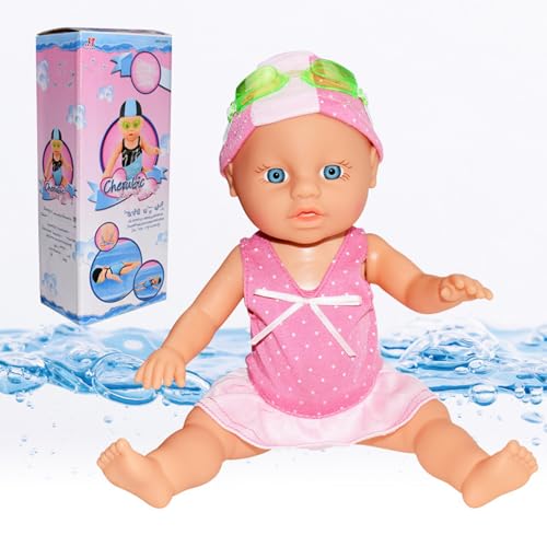2025 New Packaging Waterproof Swimmer Doll，Swimming Baby Doll,with Movable Joints, Realistic Swimming Action, for Pool Bathtub (1pcs) von Generisch