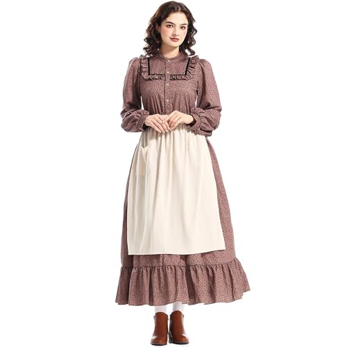 2025 Oktoberfest Dirndl Damen Prairie Blumenkleid Halloween Cosplay Kostüme Für Männer Alten Ägyptischen Pharao (Brown, M) von Generisch