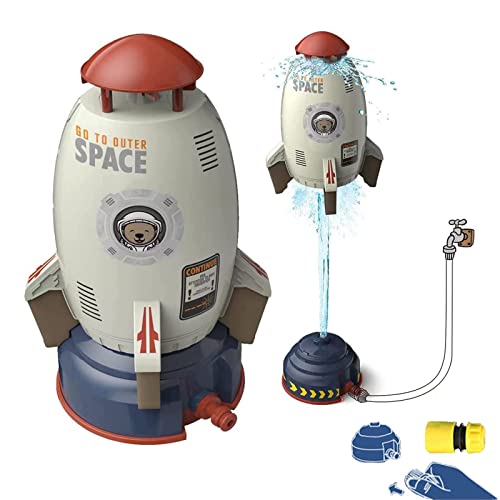 2025 Rocket Sprinkler, das ultimative Sommer-Wasserspielzeug für Kinder, Outdoor-Wasserspielzeug für Kinder für den Sommer, zum Spielen im Garten, Hinterhof, Pool, auf dem Rasen, im Garten (A) von Generisch