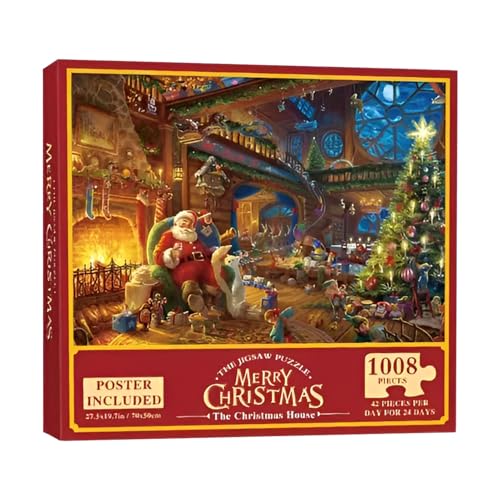 2025 Weihnachts Adventskalender, 24 Puzzle Countdown Kalender für Weihnachten, Lustiges Interaktives Spielzeug für Saisonale Klassenraum 2025 Weihnachts Adventskalender, 24 Puzzle Countdown Kalender für Weihnachten, Lustiges Interaktives Spielzeug für Saisonale Klassenraum von Generisch