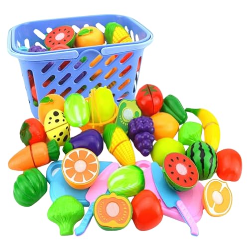 23 Teile Spielnahrungsset für Kinder als würden Sie Gemüse und Obst schneiden -Küche Obst Gemüse Lebensmittel Spielzeug Schneideset Geschenk 23 Teile Spielnahrungsset für Kinder als würden Sie Gemüse und Obst schneiden -Küche Obst Gemüse Lebensmittel Spielzeug Schneideset Geschenk von Generisch