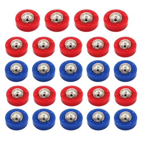 24 Stück Shuffleboard Ersatzpucks | Mini Curling Spiel Zubehör Set Für Tisch & Indoor | Tragbare Shuffleboard Rollen & Gleiter Für Lustige Familienspiele | Shuffle Brettspiel Kugeln Set von Generisch