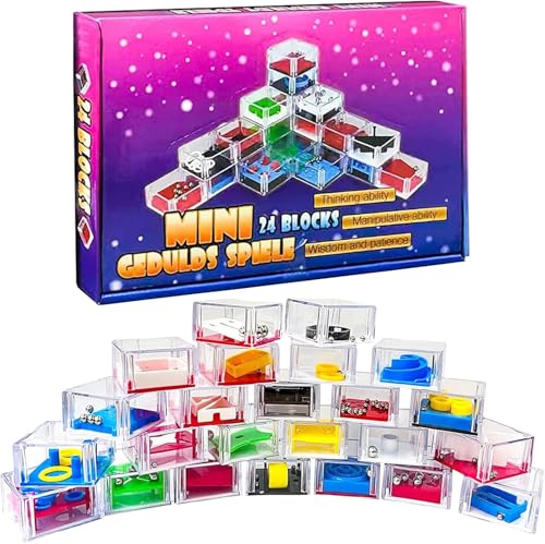 24pcs Patience Games for Children Party Bags Children's Birthday Party Favours Skill Game Puzzle Games Patience Game Mini Games Birthday Thinking Game from 4 5 6 7 8 9 Years and Adults (24pcs) von Generisch