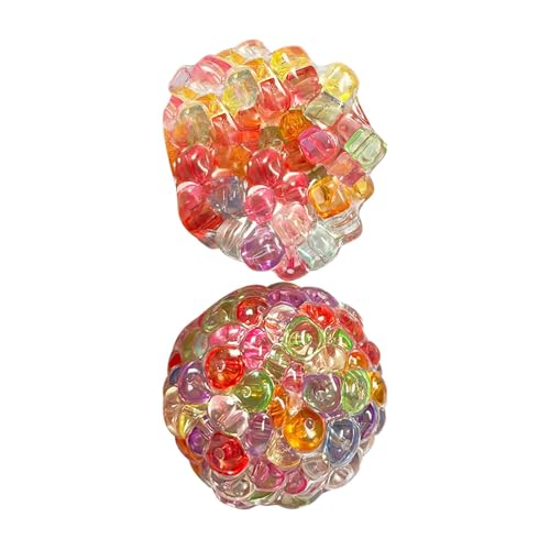 2er-Set Stressbälle, Bunte Anti-Stress Squeeze Traubenbälle & Regenbogen-Sensorische Stressbälle, zur Entspannung und Stressreduktion für Kinder und Erwachsene 2er-Set Stressbälle, Bunte Anti-Stress Squeeze Traubenbälle & Regenbogen-Sensorische Stressbälle, zur Entspannung und Stressreduktion für Kinder und Erwachsene von Generisch