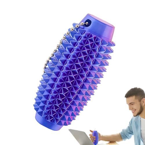 2pcs zappelnes sensorisches Spielzeug - Ovaler Schmerzstimmungsschlüsselkette - 3D -gedruckte Spiky Roller Massage Anti Stress Charme für Kinder Teenager Erwachsene Kleinkind Schulreise 2pcs zappelnes sensorisches Spielzeug - Ovaler Schmerzstimmungsschlüsselkette - 3D -gedruckte Spiky Roller Massage Anti Stress Charme für Kinder Teenager Erwachsene Kleinkind Schulreise von Generisch
