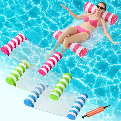3 Pack 4-in-1 aufblasbare Pool-Schwimmer – Erwachsene – freundliche Hängematte für Pool, See, Strand, Sommerspaß von Generisch