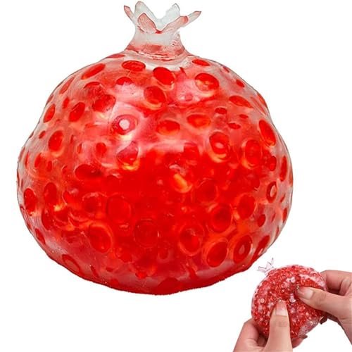 3 pc Handmade Pressure Relief Balls, Stress Relief Balls for Hands, Anxiety Relief Stress Ball Portable Shapeable Ball,Funny Anxiety Relief Gifts for Adult Mother's Day Best Gift (Red) von Generisch