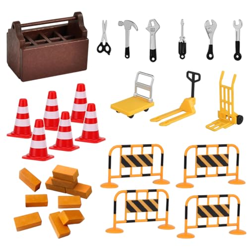 30 Stück Wichtel Zubehör Baustelle Miniatur Baustelle Wichtel Mini Werkzeugkiste aus Holz Miniatur Simulation Brick Kleine Straßensperre Wichtel Zubehör Baustelle Einzug 30 Stück Wichtel Zubehör Baustelle Miniatur Baustelle Wichtel Mini Werkzeugkiste aus Holz Miniatur Simulation Brick Kleine Straßensperre Wichtel Zubehör Baustelle Einzug von Generisch