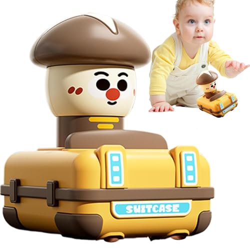 360 ° rotierendes Stuntauto, Pickup Toy Truck | Nettes Cartoon -Form -Stunt -Auto mit Gemüsebild,Interaktiver Spielzeug -LKW mit einziehbarer Pull Rod zum Geburtstag Neujahr von Generisch