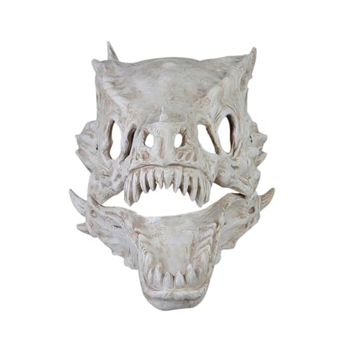 3D Dragon Face Maske - Moving Jaw Halloween Kostümabdeckung, realistischer Grucken | Cosplay-Party-Accessoire für erwachsene Männer, gruselige Tierkleidungsdekoration 3D Dragon Face Maske - Moving Jaw Halloween Kostümabdeckung, realistischer Grucken | Cosplay-Party-Accessoire für erwachsene Männer, gruselige Tierkleidungsdekoration von Generisch