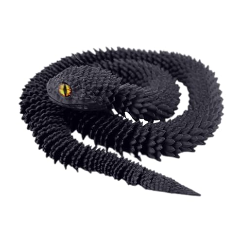 3D Gedruckte Fidget Tiere | Artikuliertes Fidget Spielzeug Zum Stressabbauen | 76 cm Flexible 3D-Gedruckte Schlange Für Kinder Erwachsene Als Party Deko Ostergeschenk Und Wohnaccessoire 3D Gedruckte Fidget Tiere | Artikuliertes Fidget Spielzeug Zum Stressabbauen | 76 cm Flexible 3D-Gedruckte Schlange Für Kinder Erwachsene Als Party Deko Ostergeschenk Und Wohnaccessoire von Generisch