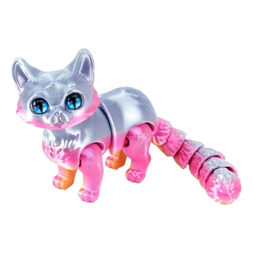 3D Gedruckte Katze 3D Gedrucktes Tierspielzeug Flexible Artikulierte Katzenfigur Katzen Zappelspielzeug Deko Sammelkatzen Tiere Modell Realistische Tier Statue Schreibtisch Ornament 3D Gedruckte Katze 3D Gedrucktes Tierspielzeug Flexible Artikulierte Katzenfigur Katzen Zappelspielzeug Deko Sammelkatzen Tiere Modell Realistische Tier Statue Schreibtisch Ornament von Generisch