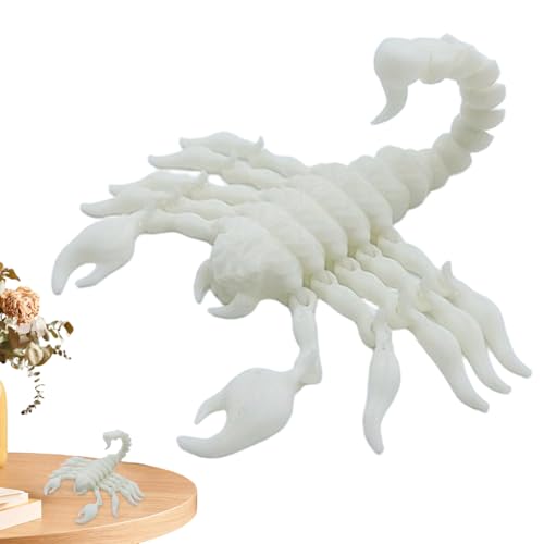 3D-Gedruckte Tiere,Beweglicher Artikulierter Kunstskorpion - Kinderspielzeug Für Familie Freunde Büro Schreibtisch Nachttisch Wohnzimmer Deko von Generisch