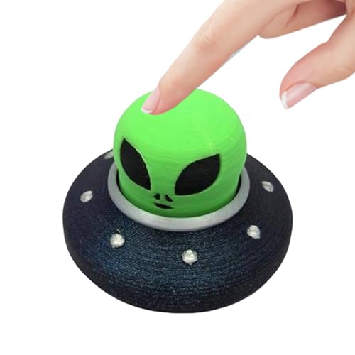 3D-Gedrucktes Drück-Spielzeug,Raumschiff Hand-Anti-Stress-Spielzeug mit Mechanischem -Sound | Außerirdischer Schlüsselanhänger, Unterhaltungsspiel Für Zuhause & Reisen 3D-Gedrucktes Drück-Spielzeug,Raumschiff Hand-Anti-Stress-Spielzeug mit Mechanischem -Sound | Außerirdischer Schlüsselanhänger, Unterhaltungsspiel Für Zuhause & Reisen von Generisch