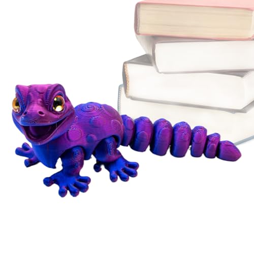 3D-Gedrucktes Echsenmodell | Flexibles Tier Spielzeug Deko - Schreibtisch Spielzeug Reptilien Figuren Fidget Toys Für Mädchen Zimmer Wohnzimmer von Generisch