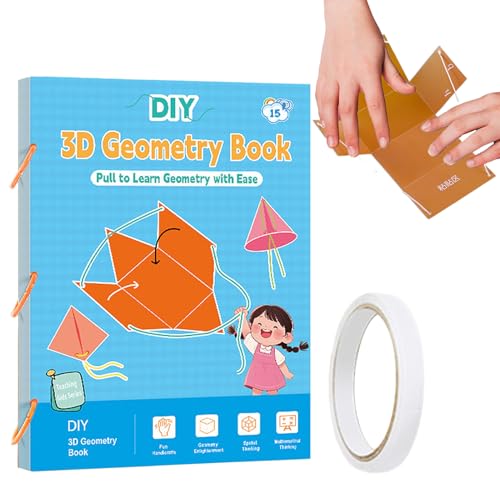 3D Geometrie Buch Für Kinder, Ziehband 3D-Geometrie-Lernbuch, Interaktives Lernspiel Für Schüler Jugendliche Homeschool Einsteiger Vorschulkinder Reise Gruppenarbeit 3D Geometrie Buch Für Kinder, Ziehband 3D-Geometrie-Lernbuch, Interaktives Lernspiel Für Schüler Jugendliche Homeschool Einsteiger Vorschulkinder Reise Gruppenarbeit von Generisch