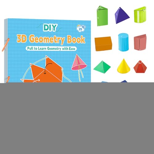 3D Geometrie Lernbuch,Lehrbuch Für Volumen Und Flächenberechnung - Interaktives Spielzeug Für Vorschule Kindergarten Schüler Anfänger Hauslehrer 3D Geometrie Lernbuch,Lehrbuch Für Volumen Und Flächenberechnung - Interaktives Spielzeug Für Vorschule Kindergarten Schüler Anfänger Hauslehrer von Generisch