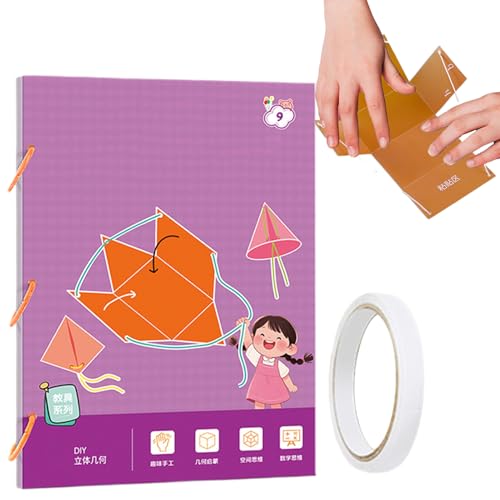 3D Geometrie Mathematik Lernbuch | Ziehband 3D-Geometrie-Lernbuch - Interaktives Lernspiel Für Schüler Jugendliche Homeschool Einsteiger Vorschulkinder Reise Gruppenarbeit 3D Geometrie Mathematik Lernbuch | Ziehband 3D-Geometrie-Lernbuch - Interaktives Lernspiel Für Schüler Jugendliche Homeschool Einsteiger Vorschulkinder Reise Gruppenarbeit von Generisch