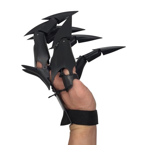 3D Halloween artikulierte Finger | Flexible Erweiterungen in Form des Skelettfingers | Scary Accessoire für Verkleidung, Fingerpuppen, Halloween -Party -Dekoration für Erwachsene und Kinder von Generisch