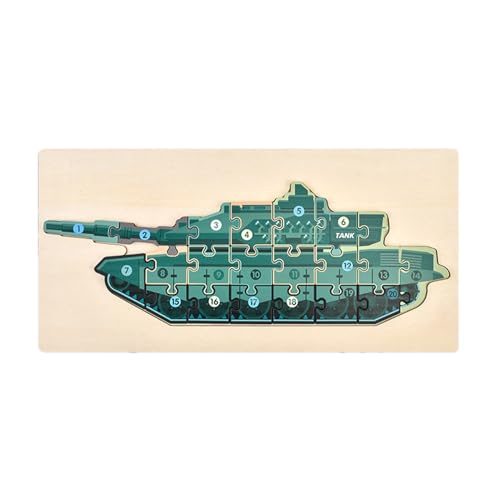 3D Holzpuzzle, Kinder Lernspielzeug Mit Panzer-Design, Interaktiver Bausatz In Panzer-Form Aus Holz Lernspielzeug Kreativgeschenk Für Kinder Und Erwachsene 3D Holzpuzzle, Kinder Lernspielzeug Mit Panzer-Design, Interaktiver Bausatz In Panzer-Form Aus Holz Lernspielzeug Kreativgeschenk Für Kinder Und Erwachsene von Generisch