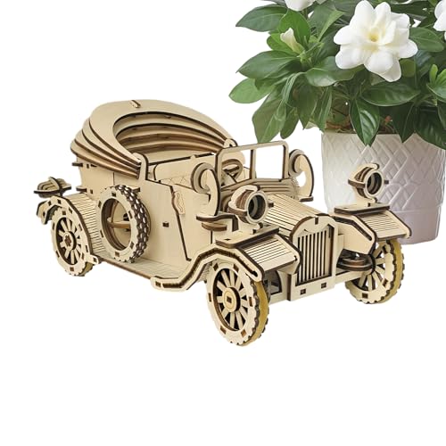 3D Holzpuzzle Für Erwachsene,Holzmodellbausatz Für Erwachsene Zum Selberbauen | Sammelbares Retro Geduldspiel Geschenk Zu Feiertag Geburtstag Weihnachten Festtag Halloween von Generisch