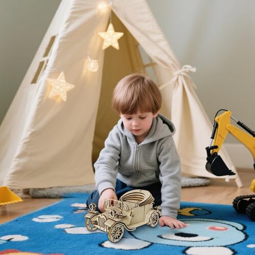 3D Holzpuzzle Für Erwachsene - Holzmodellbausatz Für Erwachsene Zum Selberbauen,Sammelbares Retro Geduldspiel Bauset Für Jugendliche Familie Freunde 3D Holzpuzzle Für Erwachsene - Holzmodellbausatz Für Erwachsene Zum Selberbauen,Sammelbares Retro Geduldspiel Bauset Für Jugendliche Familie Freunde von Generisch