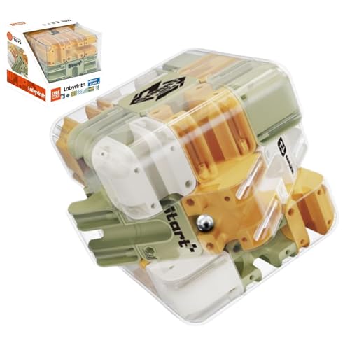 3D Labyrinth Spiel Puzzle Spiel, Large Labyrinth 3D Puzzle Maze Cube - Engaging Brain Teaser, 3x3 Maze Puzzles Cube, Erzieherisches Spielzeug für Jungen und Mädchen (KOR) von Generisch