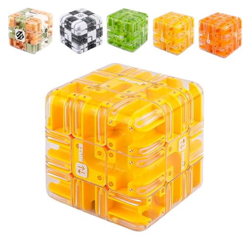 3D Maze Magic Cube & Ball, Large Labyrinth Maze Cube-Engaging Brain Teaser Toy,Spatial Awareness Brain Training Toy, Improve Spatial Recognition and Cultivate Logical Thinking (D) von Generisch