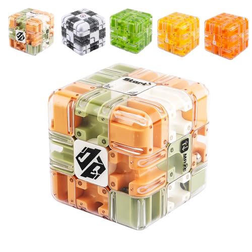 3D Maze Magic Cube & Ball, Large Labyrinth Maze Cube-Engaging Brain Teaser Toy,Spatial Awareness Brain Training Toy, Improve Spatial Recognition and Cultivate Logical Thinking (E) von Generisch