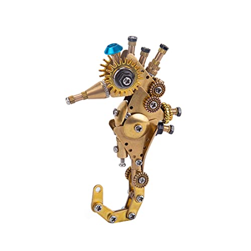 3D-Metall-Puzzle, 3D-Steampunk, mechanisches Seepferdchen-Modell, Meeresorganismus-Kit, DIY-Mechanisches Tierpuzzle, kreative Ornamente, Geschenk für Erwachsene (100 + Stück) von Generisch