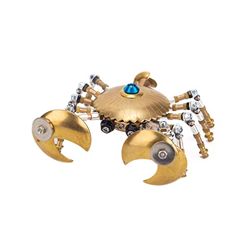 3D-Metall-Puzzle, 3D-Steampunk-Mechanisches Krabbenmodell, Meeresorganismus-Kit, DIY-Mechanisches Tierpuzzle, kreative Ornamente, Geschenk für Erwachsene (100 + Stück) von Generisch
