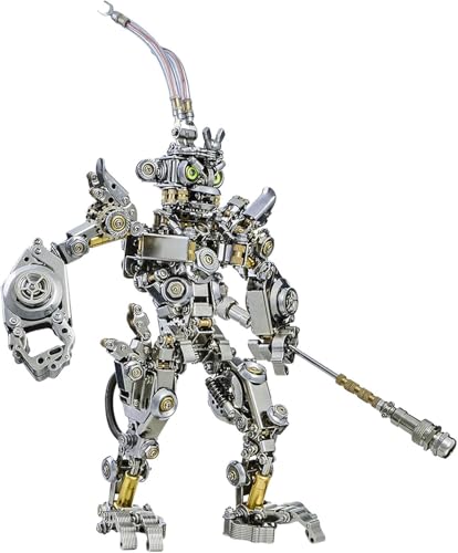 3D Metallpuzzles für Erwachsene, 942+ Teile Black Myth Wukong Mechanisches Bauset, Affenkönig 3D Metall Puzzle Modellbausatz zum Zusammenbauen, Sun Wukong mit Zauberstab Basteldekoration von Generisch