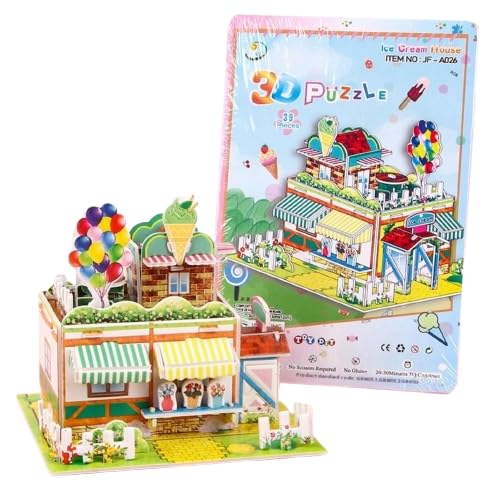 3D-Papierpuzzle Montessori-Miniatur häuser Lustige Karton-Baumodelle Kinder-Puzzle-DIY-Haus für Kinder Geschenke Hand basteln Schulpreise 3D-Papierpuzzle Montessori-Miniatur häuser Lustige Karton-Baumodelle Kinder-Puzzle-DIY-Haus für Kinder Geschenke Hand basteln Schulpreise von Generisch