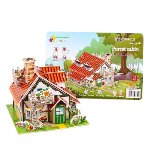 3D-Papierpuzzle Montessori-Miniatur häuser Lustige Karton-Baumodelle Kinder-Puzzle-DIY-Haus für Kinder Geschenke Hand basteln Schulpreise 3D-Papierpuzzle Montessori-Miniatur häuser Lustige Karton-Baumodelle Kinder-Puzzle-DIY-Haus für Kinder Geschenke Hand basteln Schulpreise von Generisch
