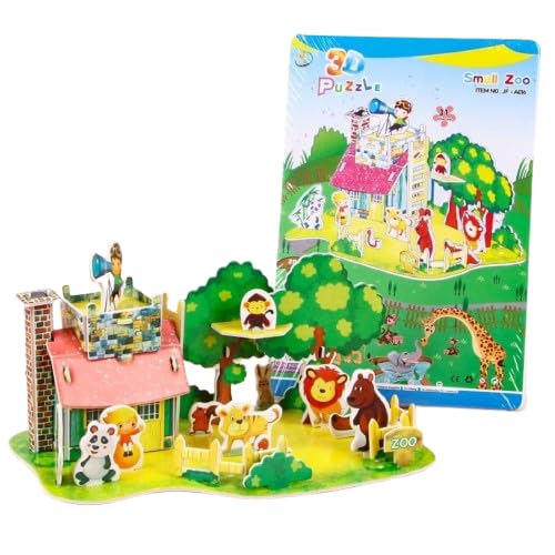 3D-Papierpuzzle Montessori-Miniatur häuser Lustige Karton-Baumodelle Kinder-Puzzle-DIY-Haus für Kinder Geschenke Hand basteln Schulpreise 3D-Papierpuzzle Montessori-Miniatur häuser Lustige Karton-Baumodelle Kinder-Puzzle-DIY-Haus für Kinder Geschenke Hand basteln Schulpreise von Generisch