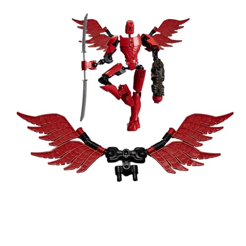 3D Printed Action Figure Accessories, Articulated Robot and Multi-Articular Figures, ABS Decorative Collectibles for Desktop, Movable and Posable Robots to Enhance Your Desk's Ambiance von Generisch