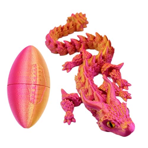 3D Printed Dragon Egg, Articulated Dragon Model, Realistic Dragon Egg, Collectible Dragon Figure, Flexible Dragon Joints, Flexible Joints Desktop Dragon Egg Model For Boys, Girls von Generisch