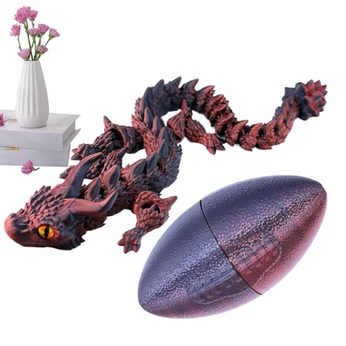 3D Printed Dragon Egg, Articulated Dragon Model, Realistic Dragon Egg, Collectible Dragon Figure, Flexible Dragon Joints, Flexible Joints Desktop Dragon Egg Model For Boys, Girls 3D Printed Dragon Egg, Articulated Dragon Model, Realistic Dragon Egg, Collectible Dragon Figure, Flexible Dragon Joints, Flexible Joints Desktop Dragon Egg Model For Boys, Girls von Generisch