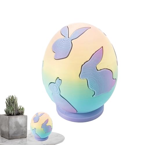 3D Printed Easter Egg, Fidget Puzzle Toys, Funny Rabbit Puzzle Building Blocks, Decorative Craft Ornament, 4.02x3.23 Inches Perfect for Holiday Decor and Interactive Play. 3D Printed Easter Egg, Fidget Puzzle Toys, Funny Rabbit Puzzle Building Blocks, Decorative Craft Ornament, 4.02x3.23 Inches Perfect for Holiday Decor and Interactive Play. von Generisch