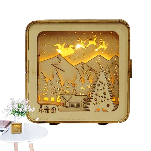 3D-Puzzle, 3D-Holzpuzzle - Carving Tischlampe Nachtlicht - Modellbausatz, Kinder-Nachtlicht, Schlafzimmer-Schreibtischlampe, Lernspielzeug für das Schlafzimmer zu Hause 3D-Puzzle, 3D-Holzpuzzle - Carving Tischlampe Nachtlicht - Modellbausatz, Kinder-Nachtlicht, Schlafzimmer-Schreibtischlampe, Lernspielzeug für das Schlafzimmer zu Hause von Generisch