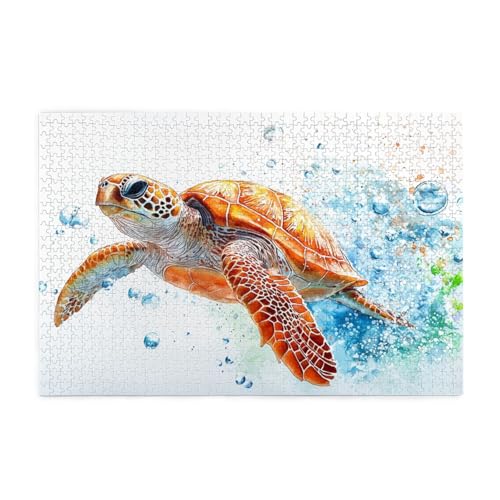 3D-Puzzle mit Schildkröte, Meer, Tier, 1000 Teile, für Erwachsene, Holzpuzzles für Erwachsene, Geschenke, Heimdekoration 3D-Puzzle mit Schildkröte, Meer, Tier, 1000 Teile, für Erwachsene, Holzpuzzles für Erwachsene, Geschenke, Heimdekoration von Generisch