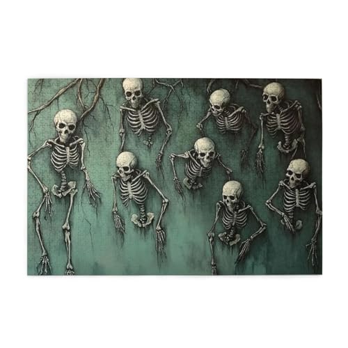 3D-Puzzles mit Totenköpfen und Weinreben, 1000 Teile für Erwachsene, Holzpuzzles für Erwachsene, Geschenke, Heimdekoration 3D-Puzzles mit Totenköpfen und Weinreben, 1000 Teile für Erwachsene, Holzpuzzles für Erwachsene, Geschenke, Heimdekoration von Generisch