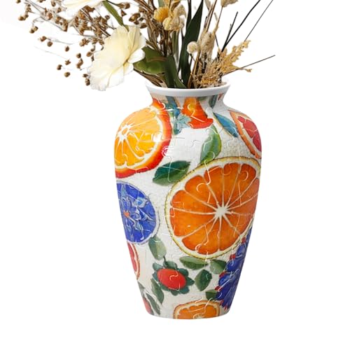 3D Vase Puzzle, Artistic Flower Craft, 4.13x4.13in Decorative Home Decor, Authentic Interlocking Design, Functional Display Piece for Kitchen Living Room Table Mother’s Day Present 3D Vase Puzzle, Artistic Flower Craft, 4.13x4.13in Decorative Home Decor, Authentic Interlocking Design, Functional Display Piece for Kitchen Living Room Table Mother’s Day Present von Generisch