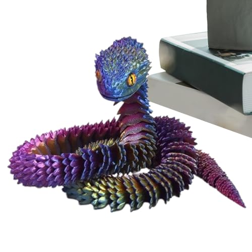 3D Vipèr - Multi -Jint Movable 3D Snake | Flexible Artikulierte Figurenmodell Geschenk | Tierschlangen Streiche Gags Für Erwachsene, Frauen, Männer, Kinder, Kinder, Teenager | Dekoration Für Zuhause 3D Vipèr - Multi -Jint Movable 3D Snake | Flexible Artikulierte Figurenmodell Geschenk | Tierschlangen Streiche Gags Für Erwachsene, Frauen, Männer, Kinder, Kinder, Teenager | Dekoration Für Zuhause von Generisch