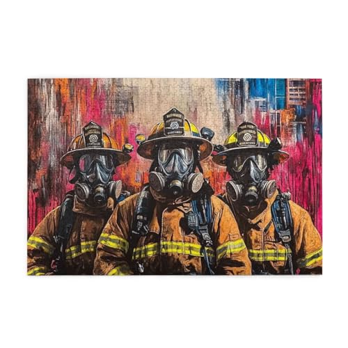 3D Visuelle Effekte Feuerwehrmann 1000 Teile Puzzle für Erwachsene Holzpuzzles für Erwachsene Geschenke Wohnkultur 3D Visuelle Effekte Feuerwehrmann 1000 Teile Puzzle für Erwachsene Holzpuzzles für Erwachsene Geschenke Wohnkultur von Generisch