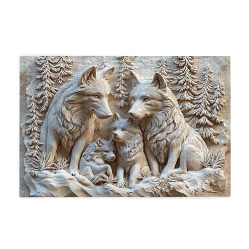 3D Wolf Gürtel Steineffekt 1000 Teile Puzzle für Erwachsene Holzpuzzles für Erwachsene Geschenke Wohnkultur 3D Wolf Gürtel Steineffekt 1000 Teile Puzzle für Erwachsene Holzpuzzles für Erwachsene Geschenke Wohnkultur von Generisch
