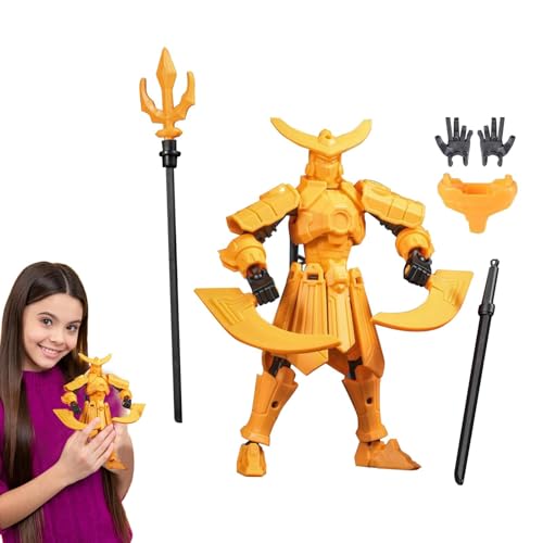 3D-gedruckte Actionfigur - 3D-gedrucktes Figurenspielzeug | ABS Mehrgelenkige Actionfiguren | Montage-Action-Figur, Glücks-Action-Figur, Mehrgelenkige Figur, Spielzeug-Dekoration Für Geburtstag 3D-gedruckte Actionfigur - 3D-gedrucktes Figurenspielzeug | ABS Mehrgelenkige Actionfiguren | Montage-Action-Figur, Glücks-Action-Figur, Mehrgelenkige Figur, Spielzeug-Dekoration Für Geburtstag von Generisch